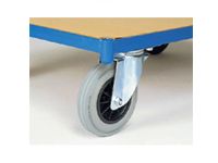 Blue/grey solid tyred castors 160mm diameter