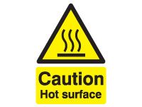 Caution Hot Surface Safety Signs