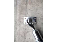 Chrome wall eyelet for rope barriers