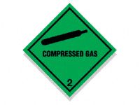 Compressed Gas Harzard Diamond Signs