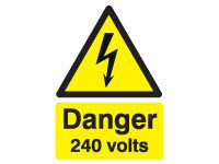 Danger 240 Volts Safety Signs