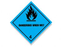 Dangerous When Wet Hazard Signs