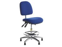 ESD ergonomic operator chair/glide base & footring