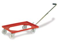 Euro Container Dolly with steel handle