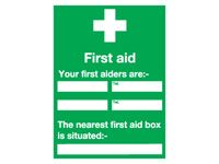 Extra Large First Aid Signs