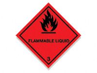 Flammable Liquid Hazard Diamond Signs