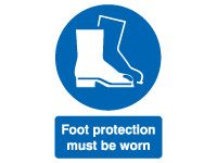 Foot Protection Must Safety Signs - 600 x 450mm