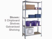 Galvanised Just Shelving Bays - 900 to 2100mm Wide