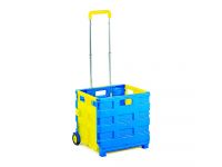 Blue & Yellow Folding Box Trucks With Compartment