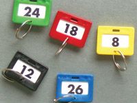 Key tab numbers - strips of 10