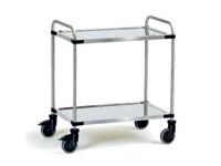 Modular Stainless Steel Trolley 2 tray, 120kg (2)