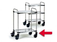 Modular Stainless Steel Trolley 2 tray, 120kg (3)