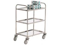 Modular Stainless Steel Trolley  3 tray, 100kg