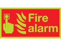 Nite-Glo Fire Alarm Signs - 100 x 200mm