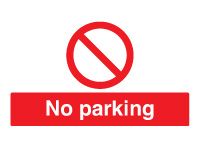 No Parking Safety Signs - 300 x 500mm