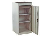 Steel tool cabinet with 2 shelves