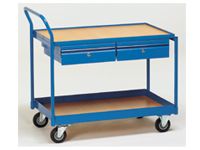 Fetra Table Top Cart 1000x600mm 2 shelves + drawers