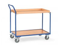 Fetra Table Top Cart 1000x600mm, angled handle,2 shelves