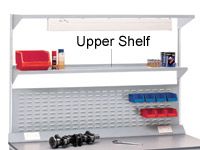 Workbench accessory - 1200mm steel upper shelf