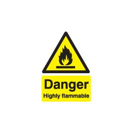 Buy Danger Highly Flammable Safety Signs now