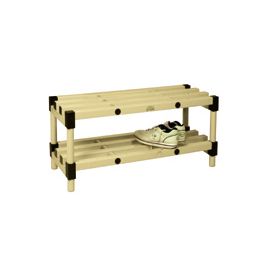 Buy Strong Plastic Cloakroom Benches With Shoe Rack 1m 2m Long Now